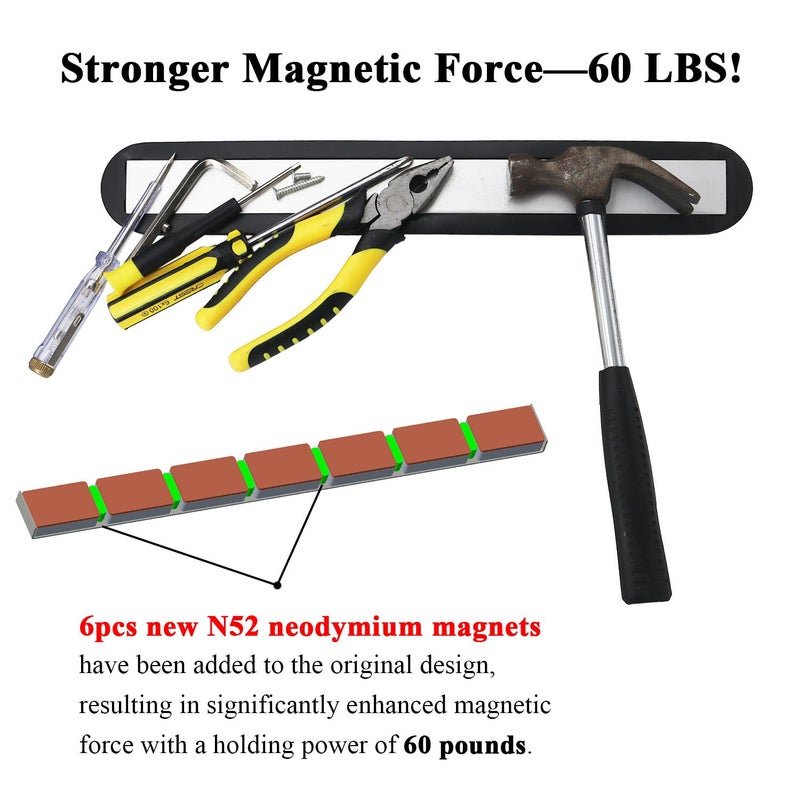 Burnur 14-inch 60Lbs Pull Heavy Duty Telescoping Magnetic Sweeper Pickup Tool- Screws Parts Finder Strong Magnet Sweeper/Super Strength Extendable Magnetic Metal Pick-up and Nail Magnet - Image 5